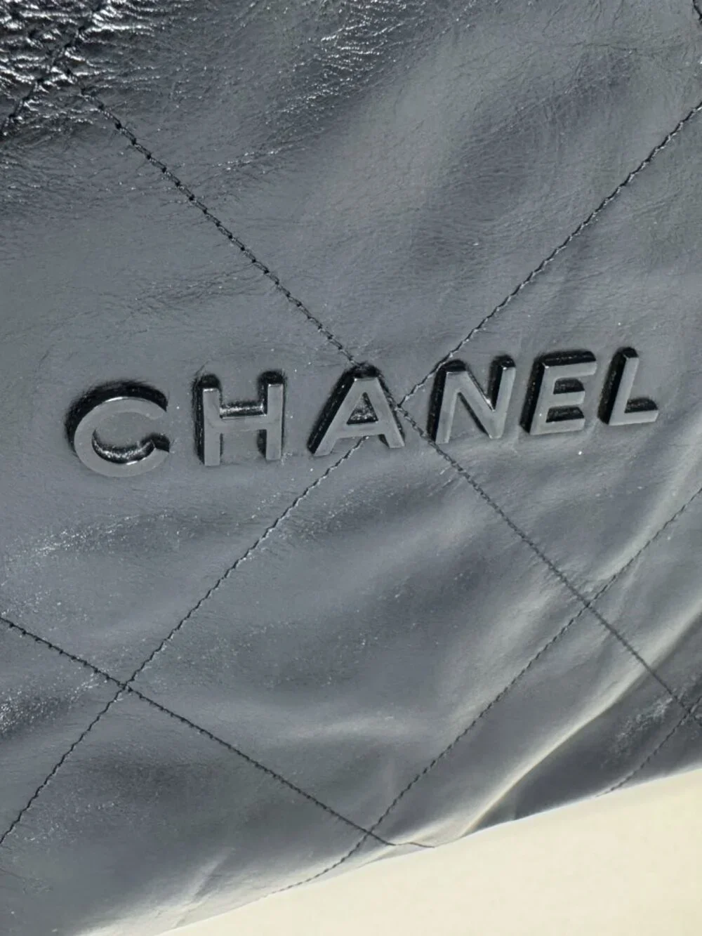Chanel Calfskin Quilted Regular Chanel 22 So Black